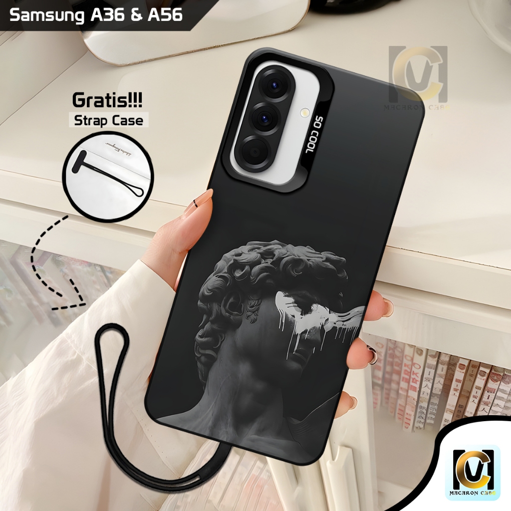 Case So Cool Samsung A36 5G  & Samsung A56 5G Terbaru 2025 Motif Patung Roman | Softcase Samsung A56