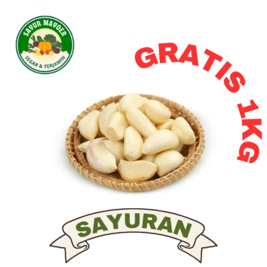 

BAWANG PUTIH KUPAS per 250g