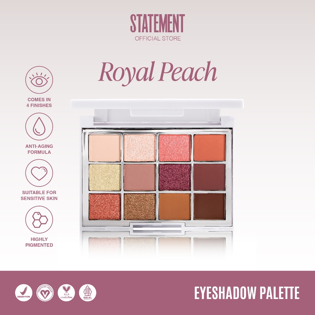Statement Beauty Royal Peach Eyeshadow Palette
