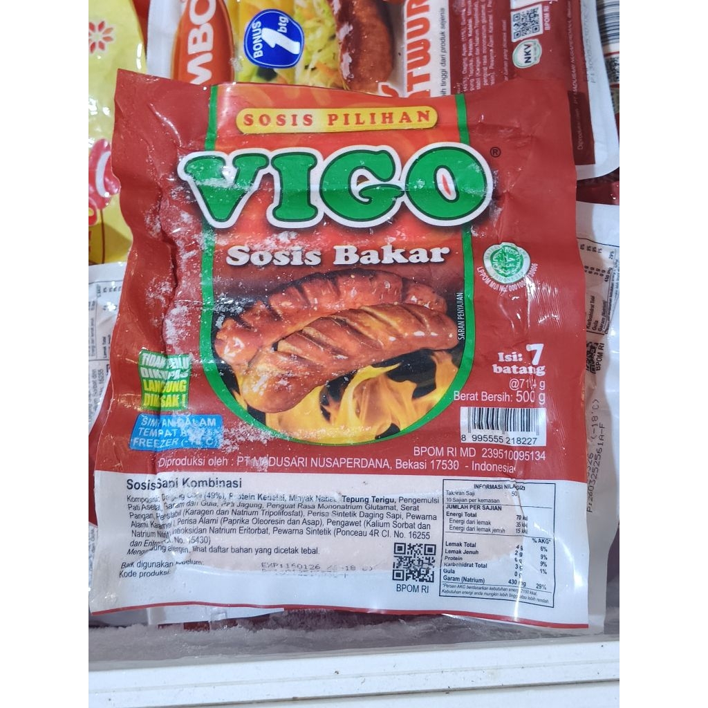 

Vigo Sosis Bakar Isi 7 – 500gr