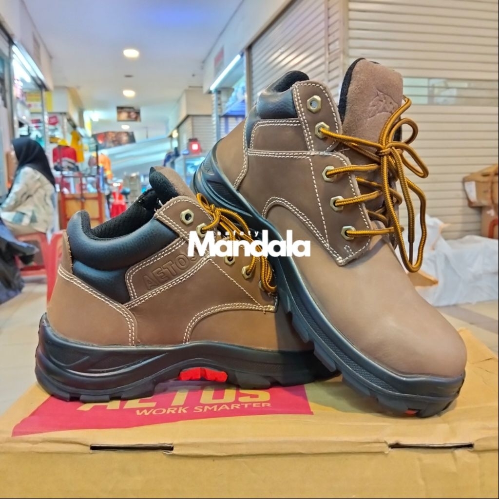 Sepatu Safety Aetos Mercury Mocca Original / Safety Shoes Aetos Mercury Mocca 813011 Berkualitas