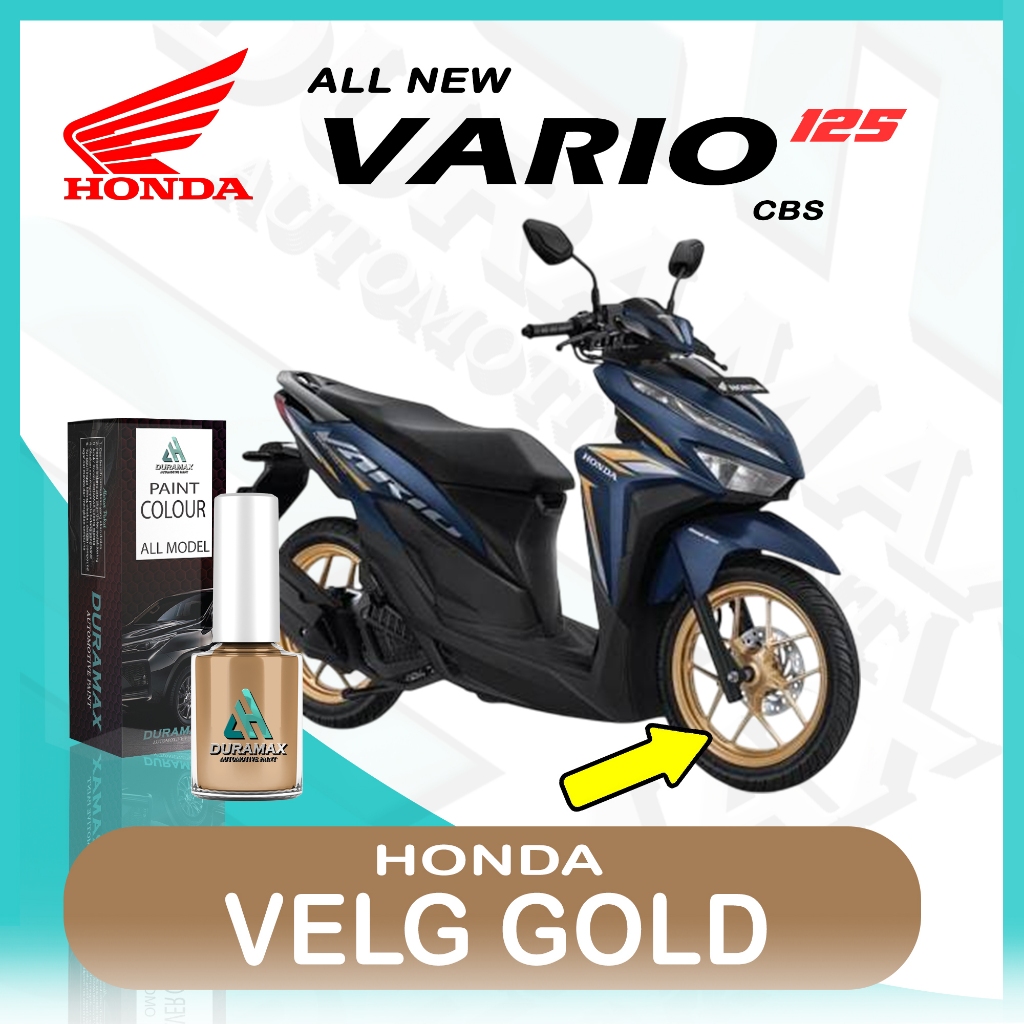 CAT OLES PENGHILANG BARET MOTOR VELG GOLD HONDA ALL NEW VARIO 125 CBS 2021 - 2022