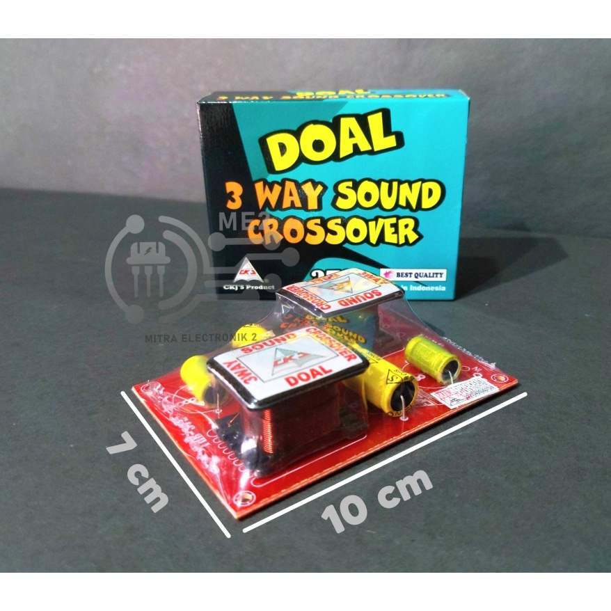 Kit Power Amplifier DOAL Crossover 3 Way Speaker | Filter Audio Pasif Subwoofer Mid Tweter 100W