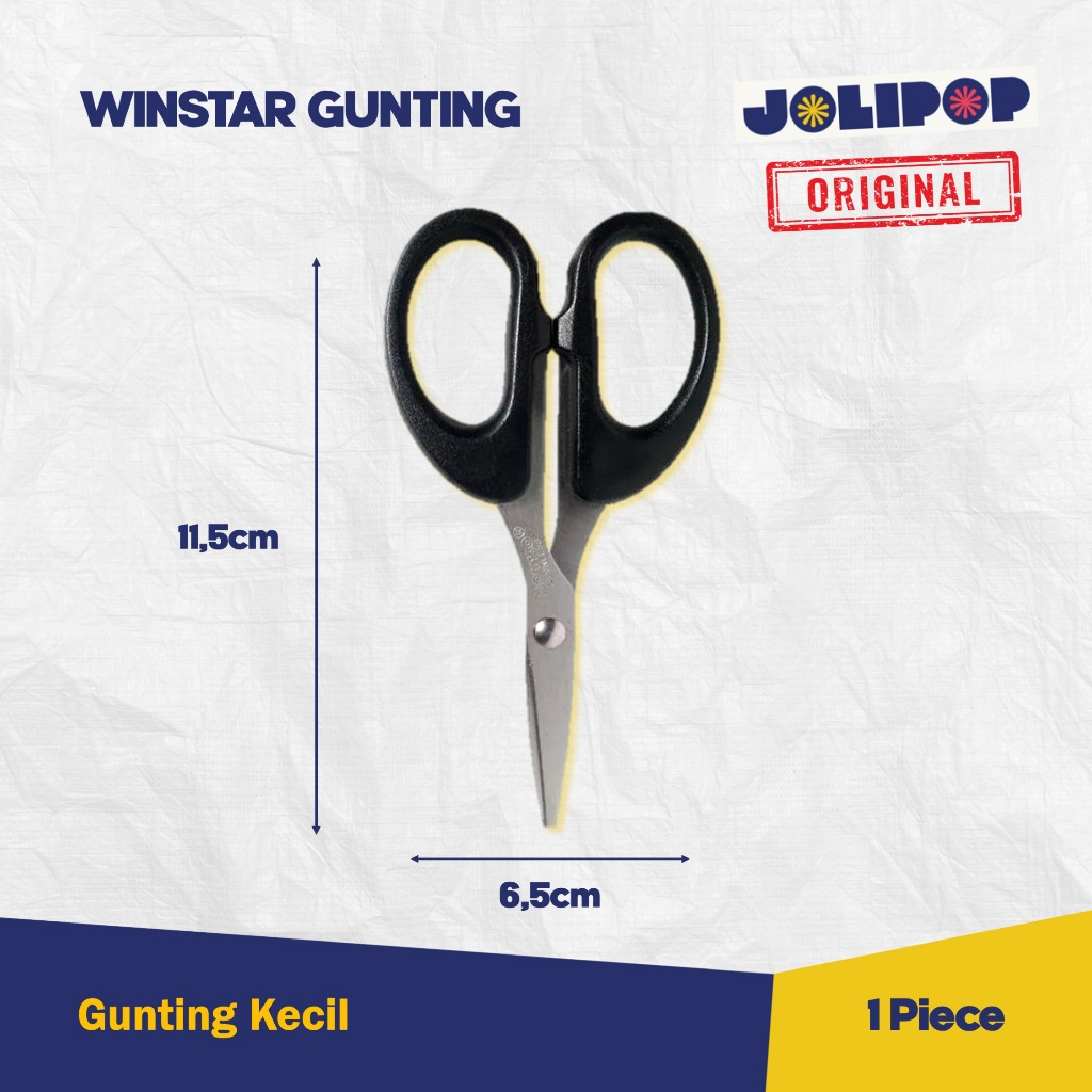 

Winstar Gunting Kecil Stainless Tajam / Gunting Kecil / Gunting Kertas / Serbaguna / Grosir
