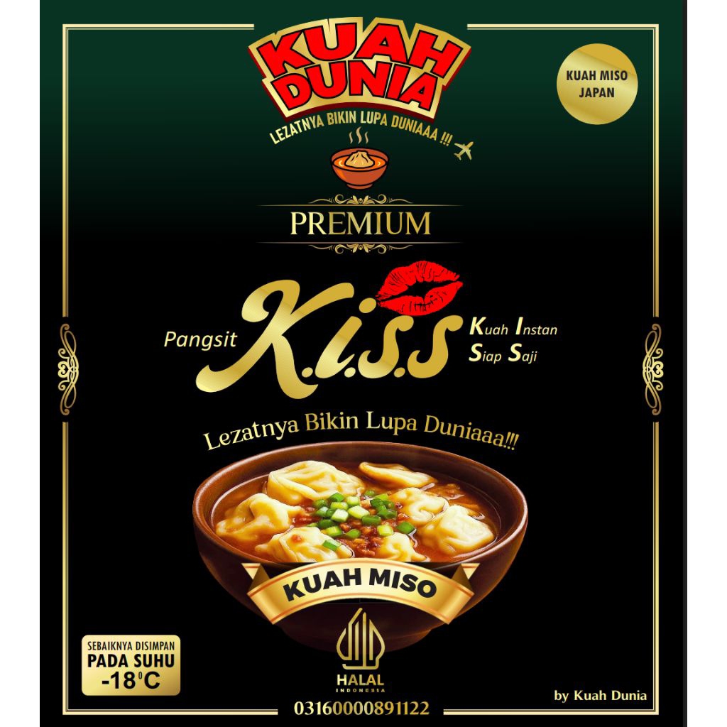 

KUAH DUNIA - Pangsit Kuah Miso (Pangsit Instan Siap Saji)