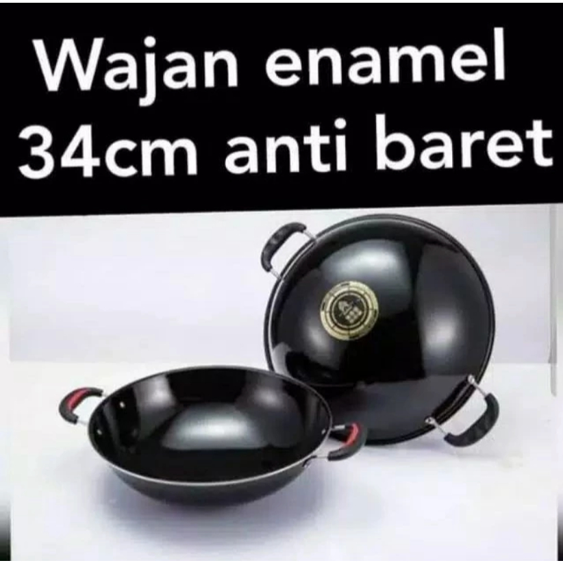 Wajan Anti Lengket Wajan Enamel Anti Gores Anti Lengket/Wajan Enamel Kuping