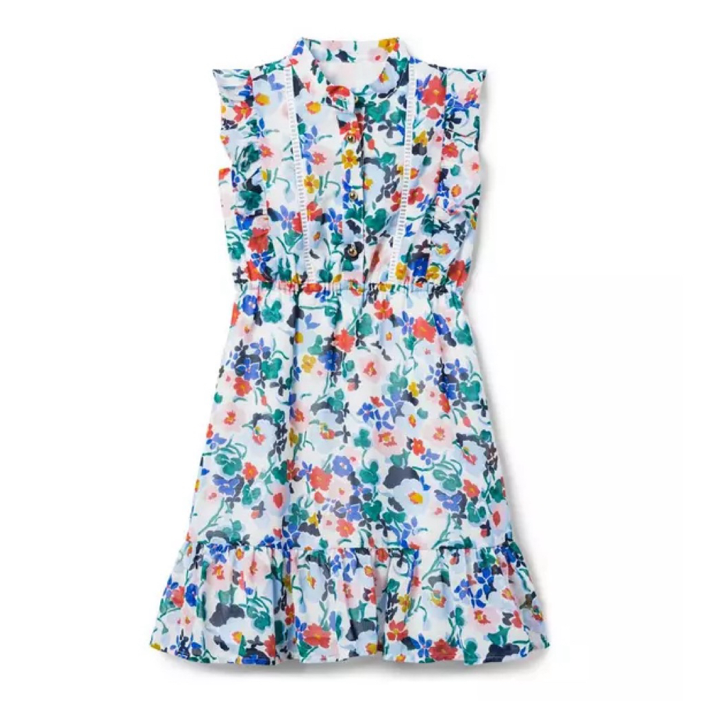 Janie and Jack Floral Ruffle Dress