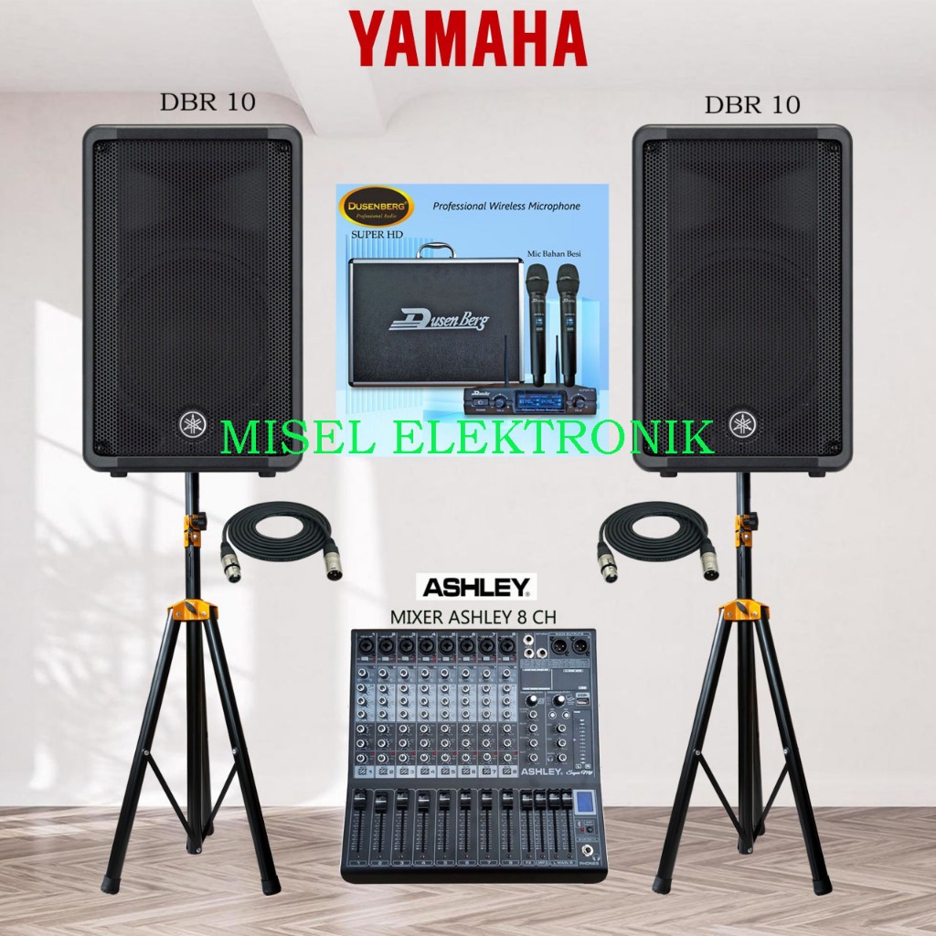 Paket Sound System Speaker Aktif 10 Inch Yamaha DBR 10 / DBR 10 Original