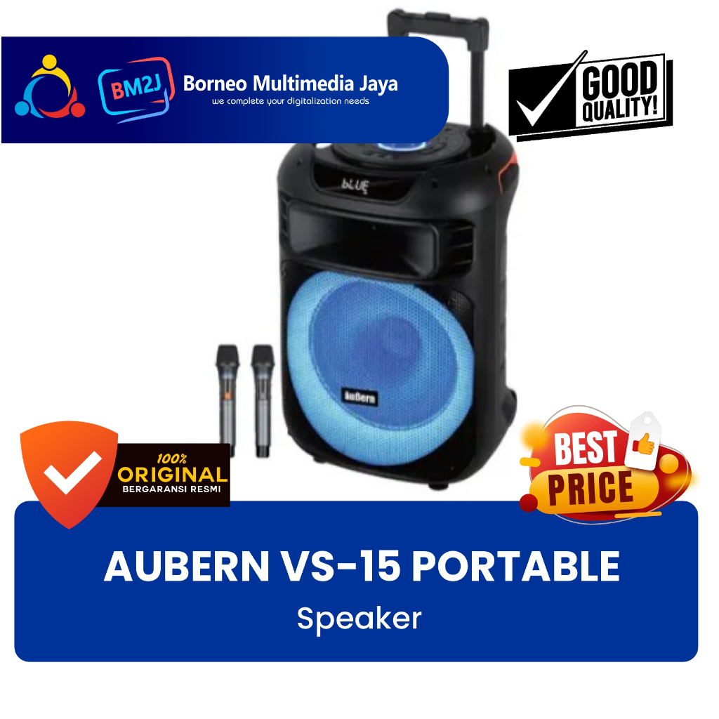 Speaker Portable 15 Inch Aubern VS 15 / VS15 Bluetooth