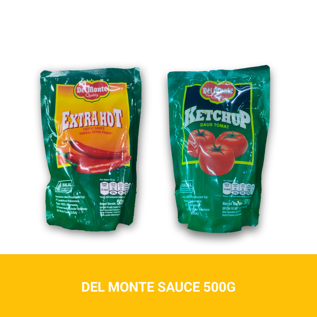 

DEL MONTE SAUCE POUCH TOMAT DAN EXTRA HOT 500 GR / DEL MONTE SAUS POUCH 500 GRAM