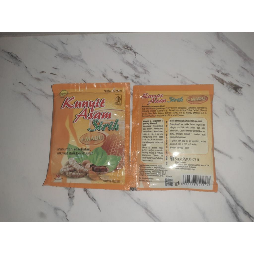 

kunyit asem sido muncul minuman herbal