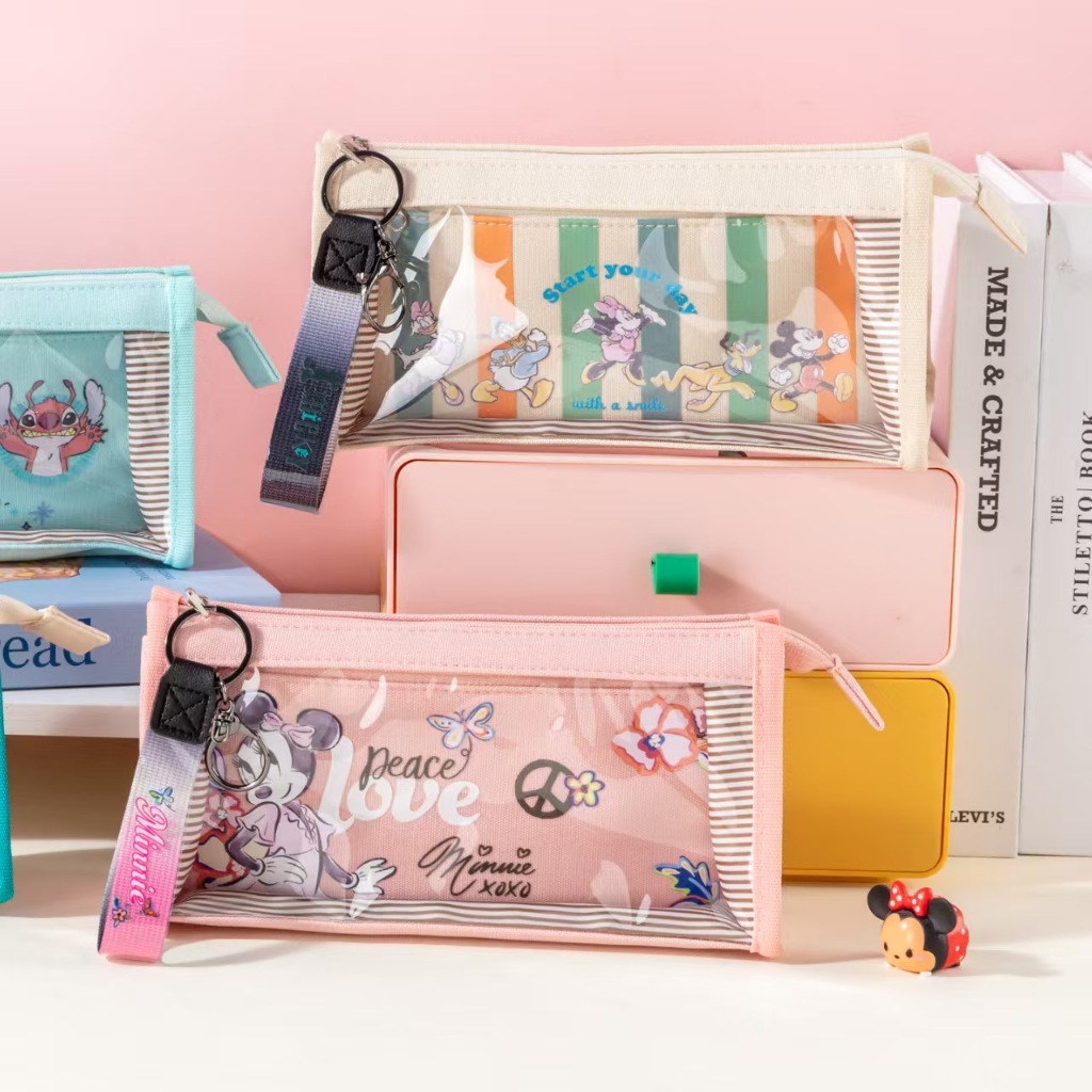 

Transparent pencil case, large capacity children's cartoon girl stationery box, student stationery bag