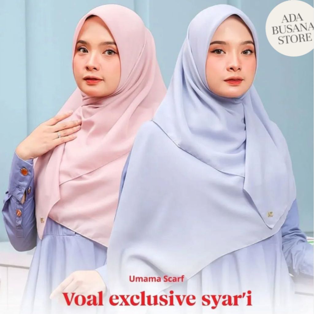 Hijab Segi Empat Jumbo Voal Exclusive Syari 120x120cm Premium Umama Scarf
