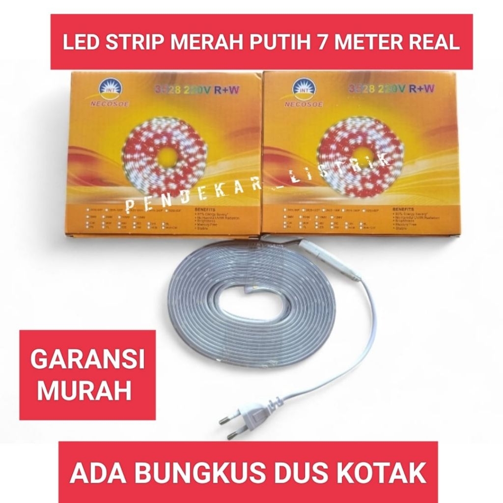 LED Strip RGB Atau Merah Putih / Lampu 17 Agustus Merah Putih