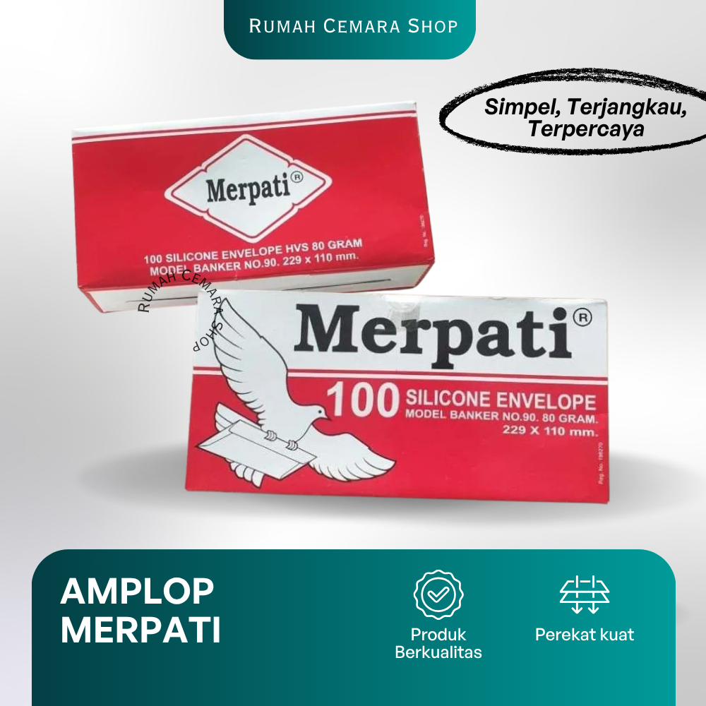 

Amplop Kraft Merpati Ukuran 152x90mm Bahan Tebal Perekat Kuat Isi 100