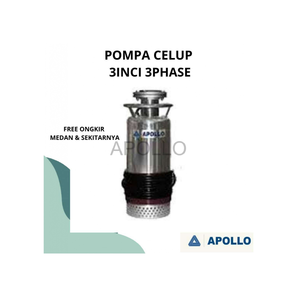 FREE ONGKIR | Pompa Celup / Submersible Pump 3 inch Apollo Untuk Tambak