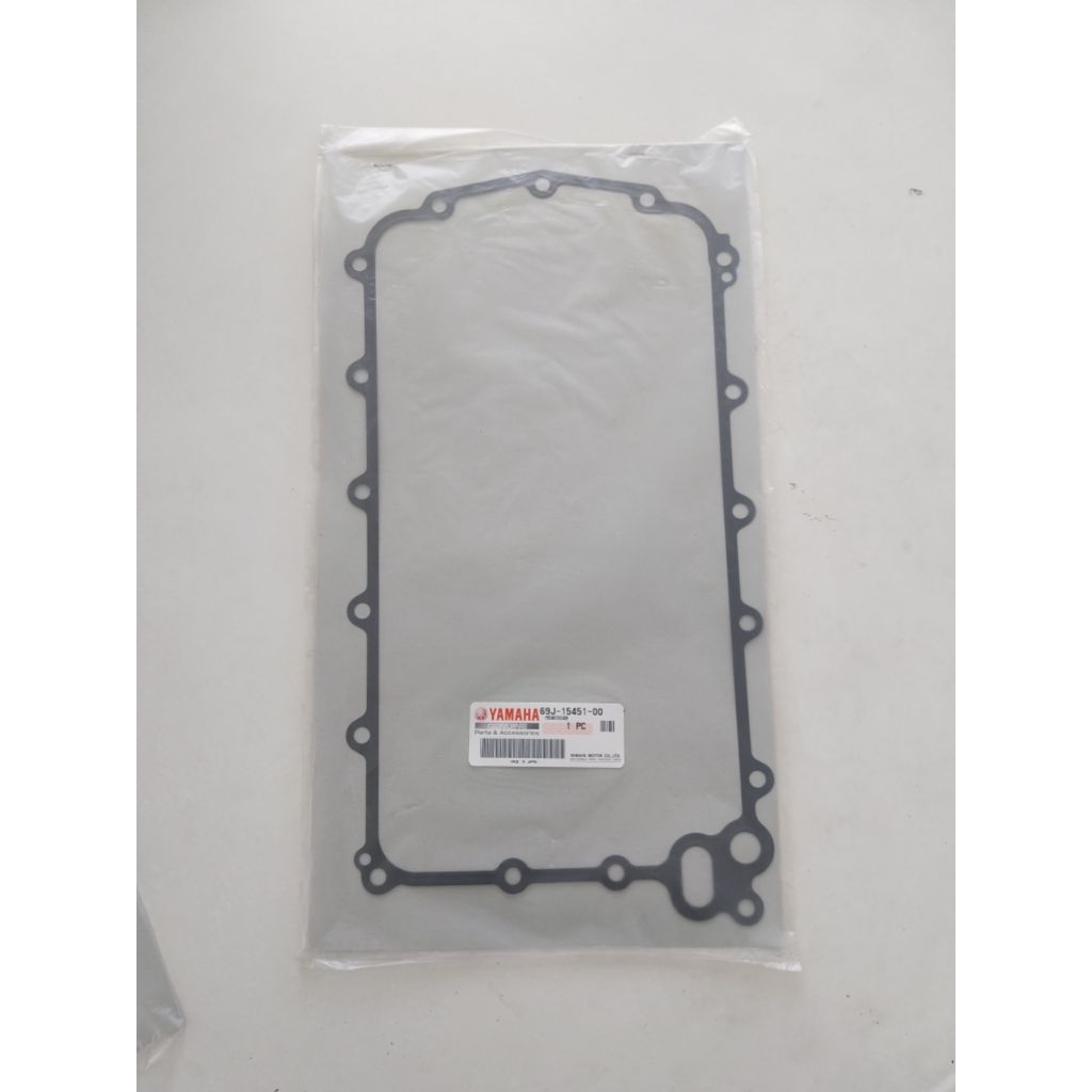 GASKET CRANKCASE COVER 1 69J-15451-00 MESIN TEMPEL YAMAHA 200/250PK 4TAK