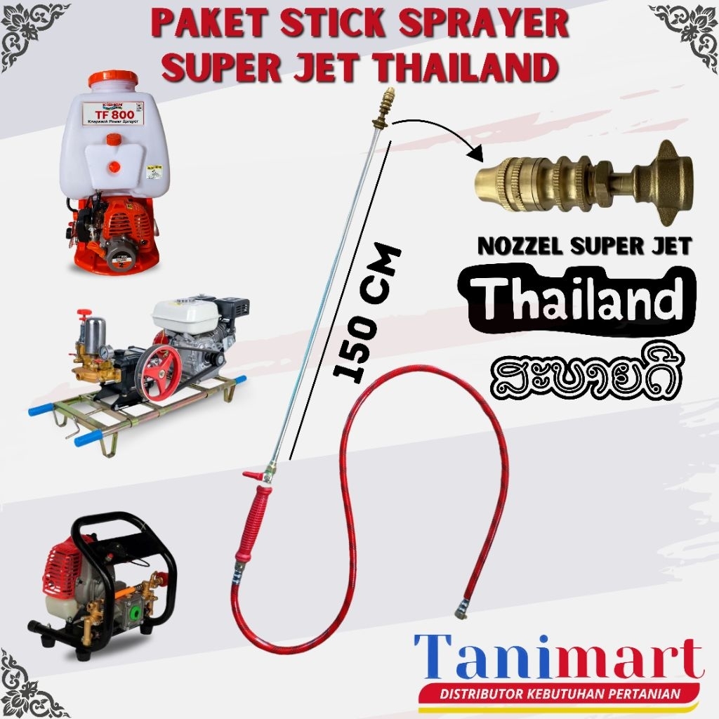 Alltechshop_ Paket Thailand Stik 150 Cm / Stik Sprayer Mesin 2 Tak / Stik Sprayer Tu 26 / Stik