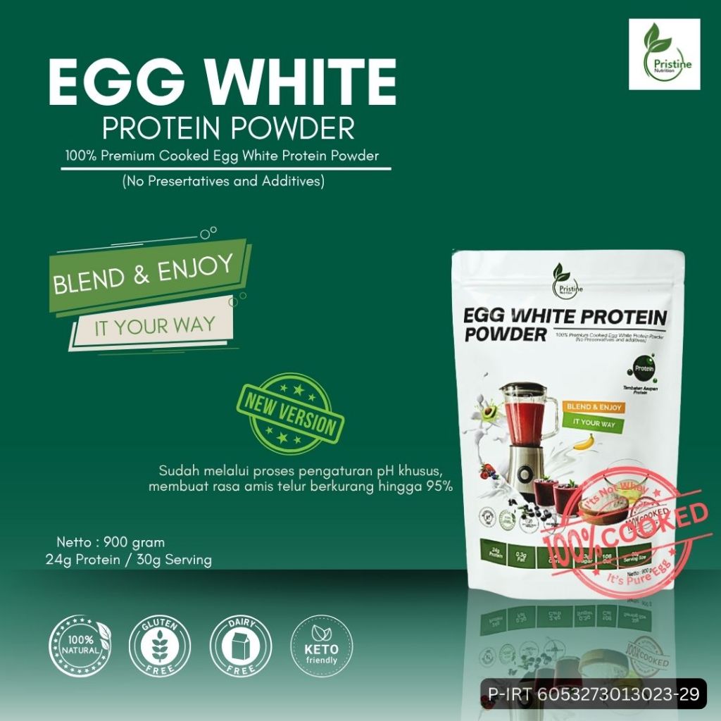 

Protein Putih Telur Egg White Protein Powder Pristine Nutrition