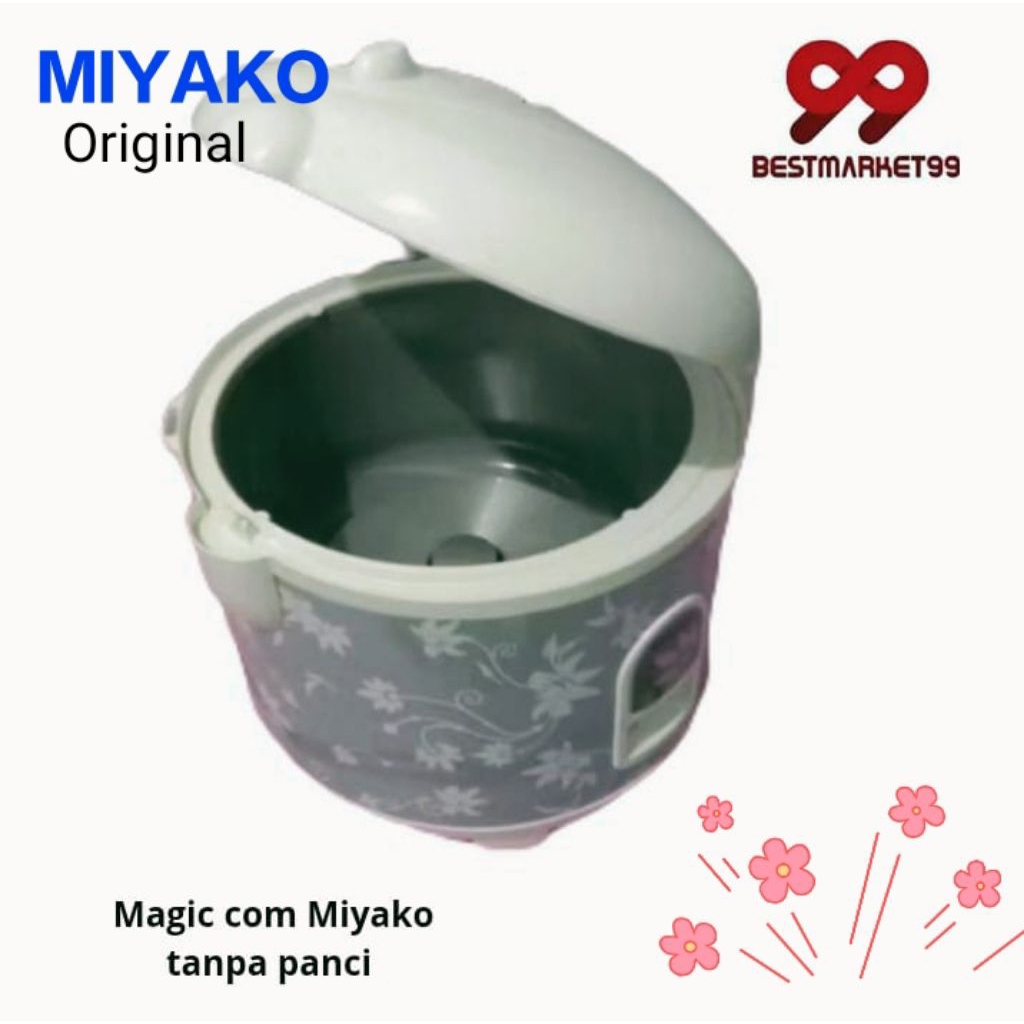 MESIN MAGIC COM MIYAKO 528 NEW 1,8 LITER MESIN SAJA  PLUS KARTU GARANSI (TANPA PANCI / PENGUKUS)