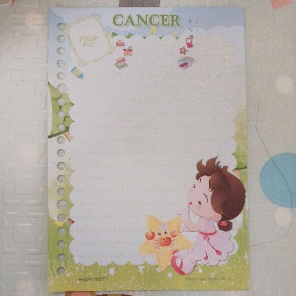 

Kertas Binder Cancer By Harvest