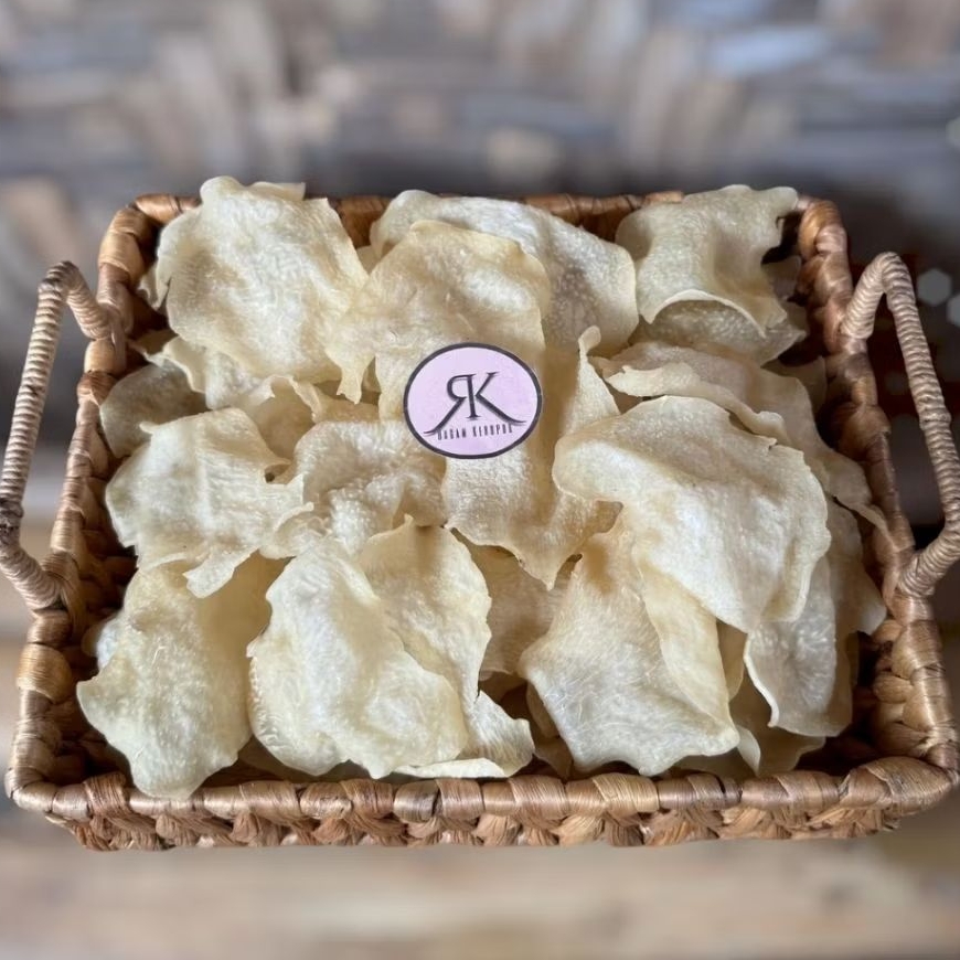 

1Kg Keripik gadung ukuran 20 rasa bawang ketumbar gurih