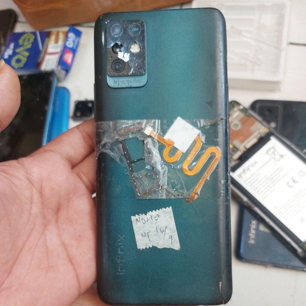 infinix note 10  minus lcd baca deskripsi
