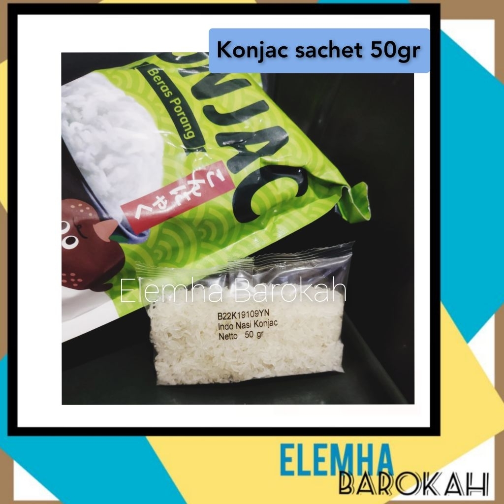 

Indo Nasi Konjac Rice Beras Porang Shirataki Sachet 50gr