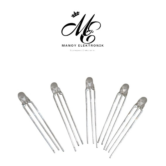 5Pcs - Lampu Led 2 Warna 3mm