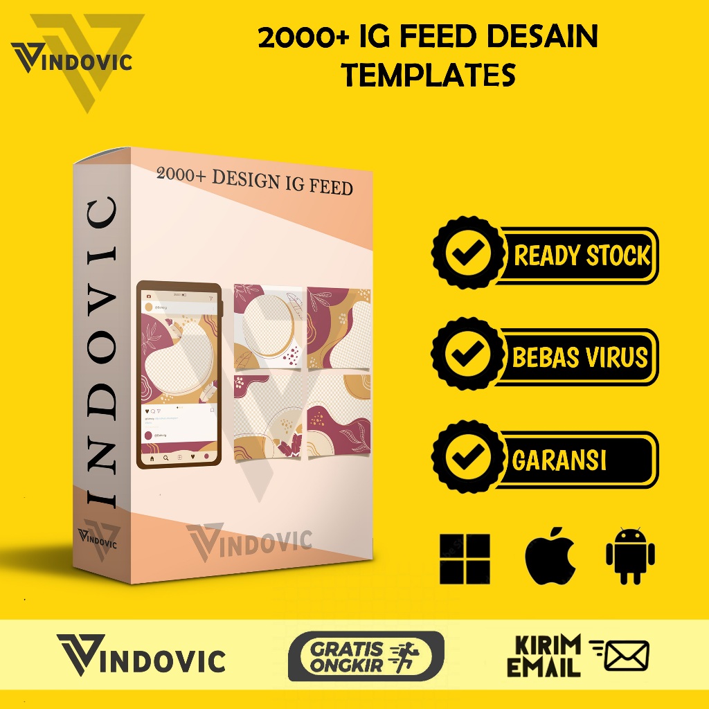 [T0017] 2000+ INSTAGRAM FEED DESAIN TEMPLATE