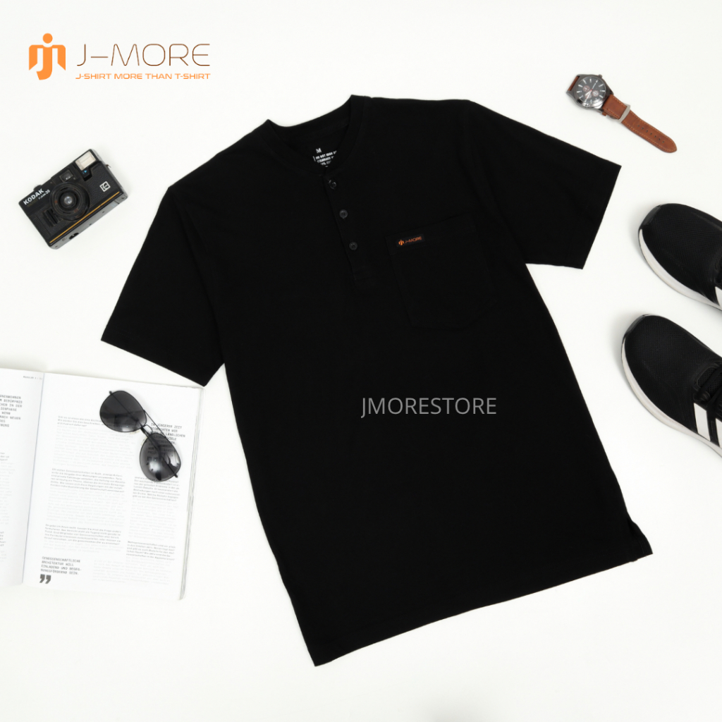 Kaos Kancing Saku Pria by Jmore Bahan Cotton Katun Combed 24s/30s Part 1