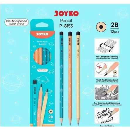 

Pensil Joyko P 8153 - Pensil 2b Pre Sharpened Sudah di Serut (1 lusin)