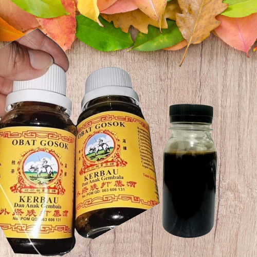 repack 60ml arak gosok cap kerbau / arak cap kerbau / arak gosok kerbau / arak keseleo memar gatal
