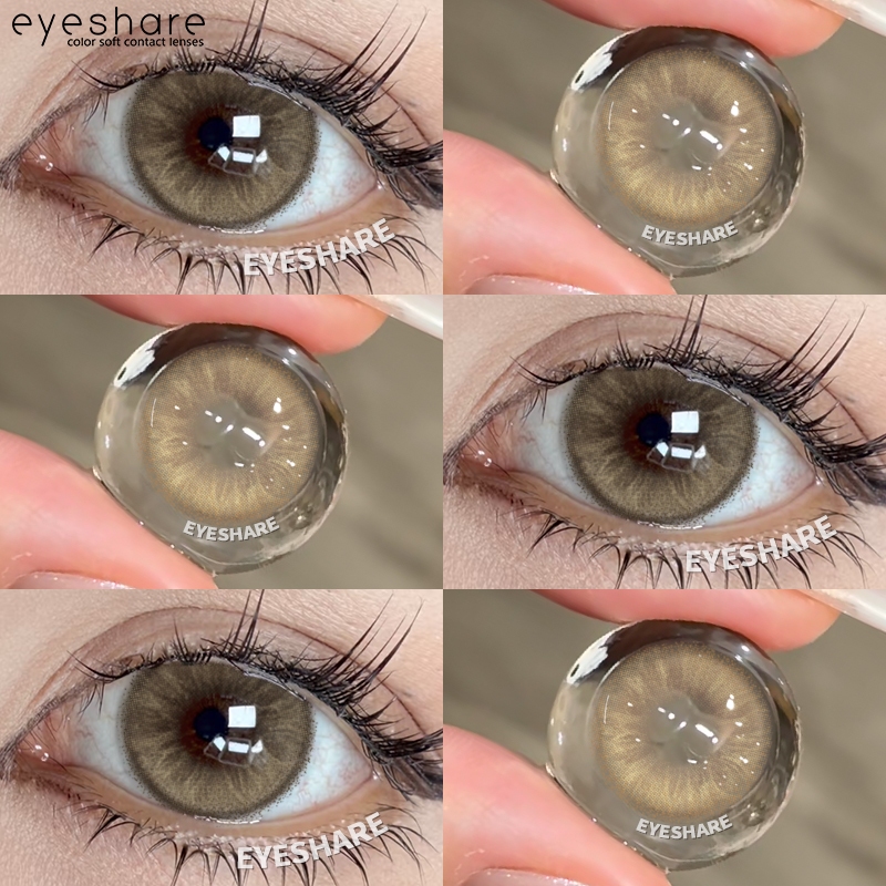 Eyeshare Softlens ALASKA Brown Softlen Mata Soft Lensa Kontak Mata Korea