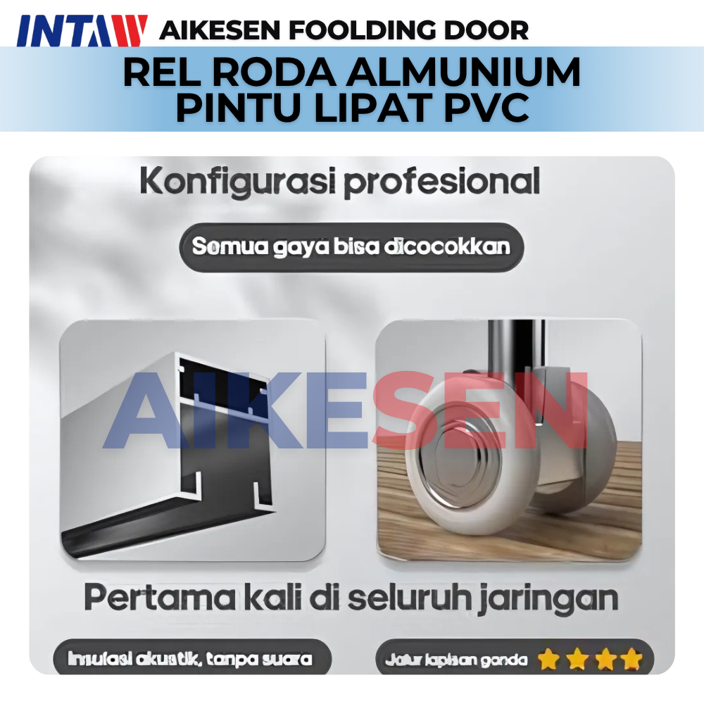 REL PINTU PVC LIPAT/ AKSESORIS PINTU LIPAT PVC/ FOLDING DOOR PINTU LIPAT PVC/FOLDING DOOR/PINTULIPAT