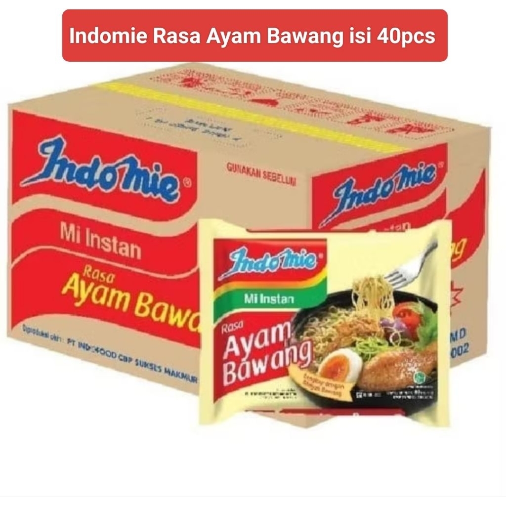 

Indomie Kuah Rasa Ayam Bawang 1Dus isi 40 pcs