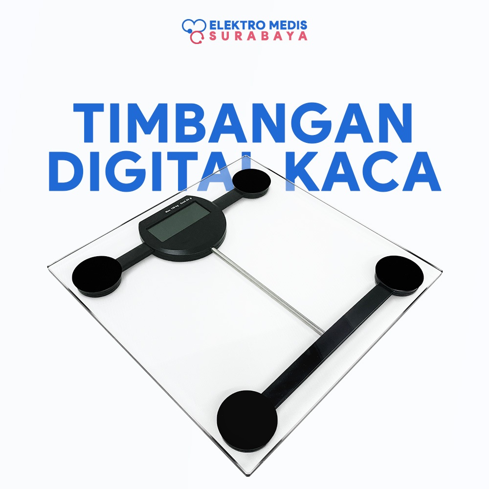 Timbangan Digital Dewasa 150kg Timbangan Kaca Praktis Baterai AAA