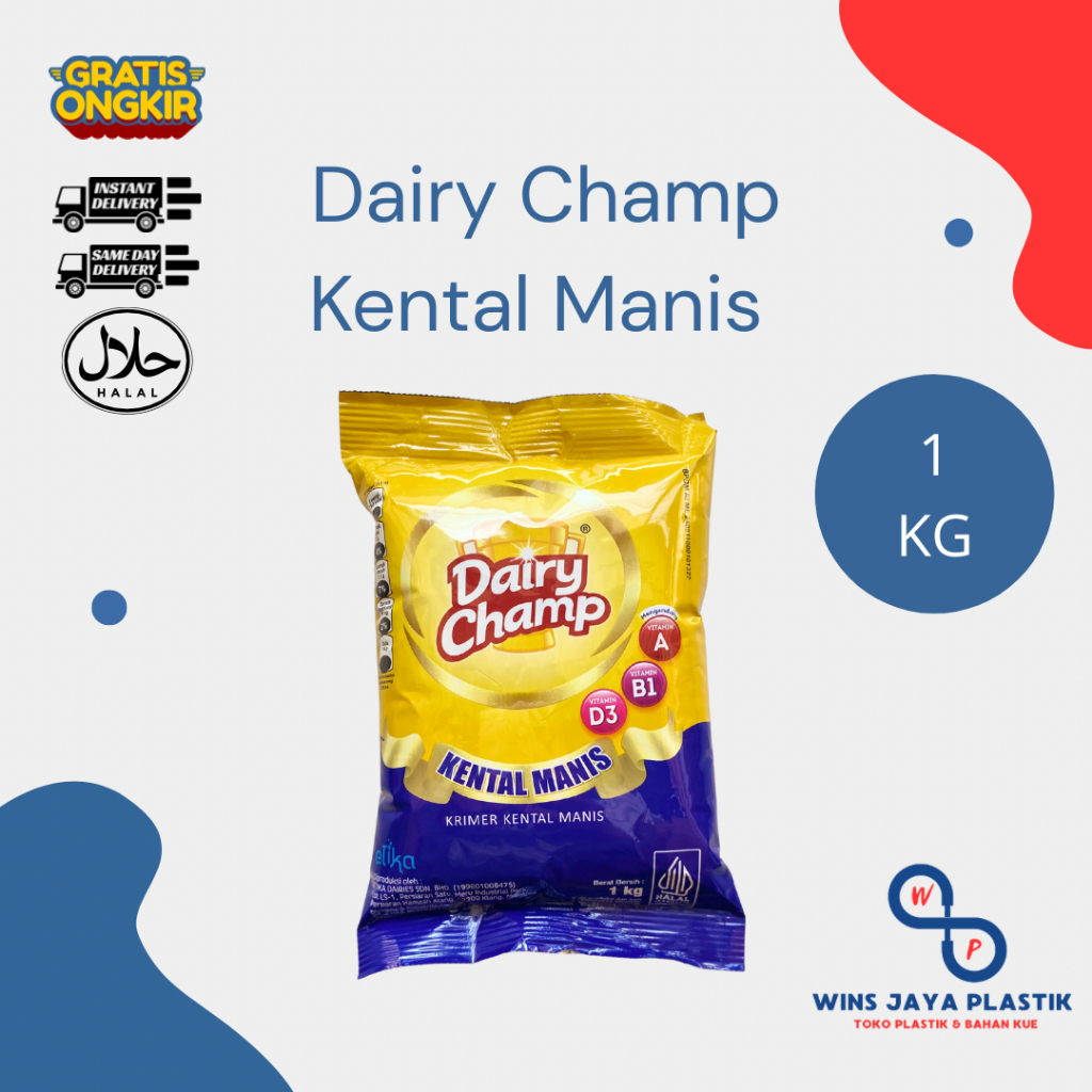 

Dairychamp 1Kg | Krimer Susu Kental Manis Dairy Champ