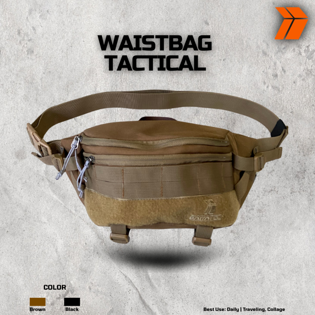 Baratech tas pinggang / waistbag pria type tactical ( store buaran )