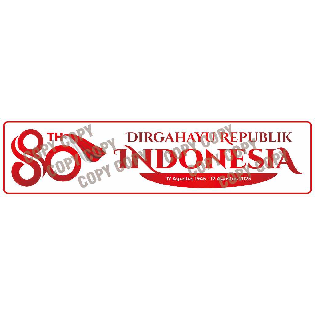

STIKER HUT RI 80TH KEMERDEKAAN