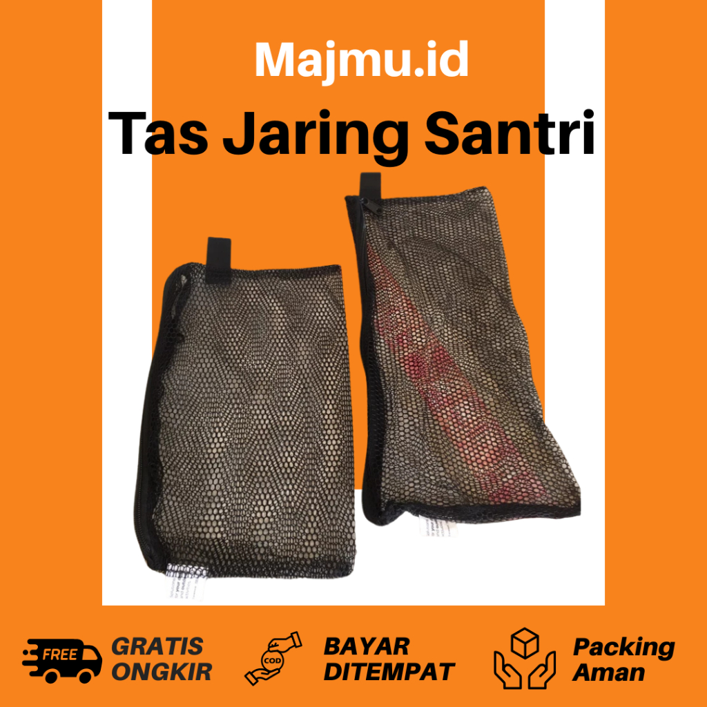 Tas jaring sabun santri- tas sandal- tas kosmetik- tas alat tulis santri