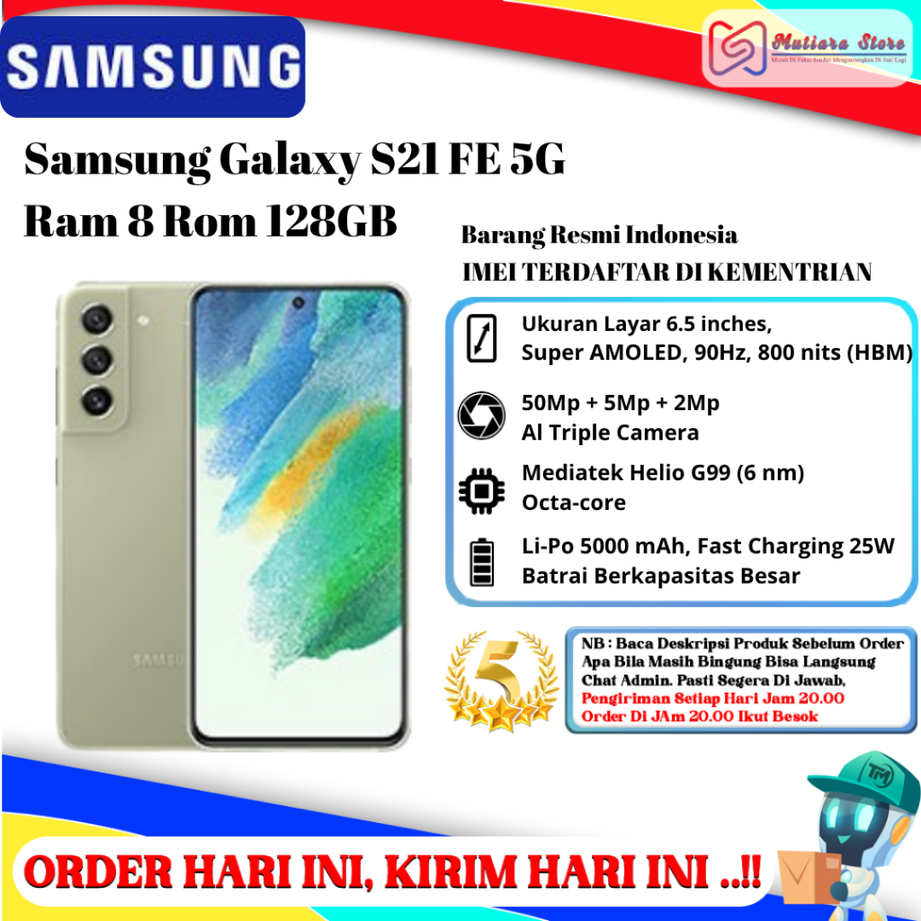 Samsung Galaxy S21 FE 5G Ram 8GB Rom 128GB