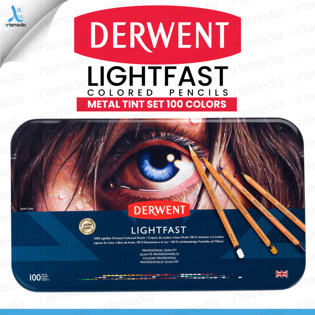 

Derwent Lightfast Color Pencil Set 100 Pensil Warna Premium Oil-Based