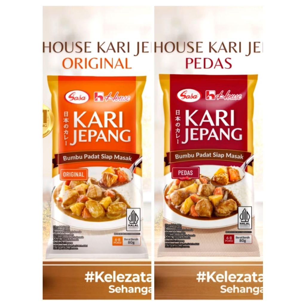 

Sasa House KARI JEPANG rasa original / pedas 80 gram