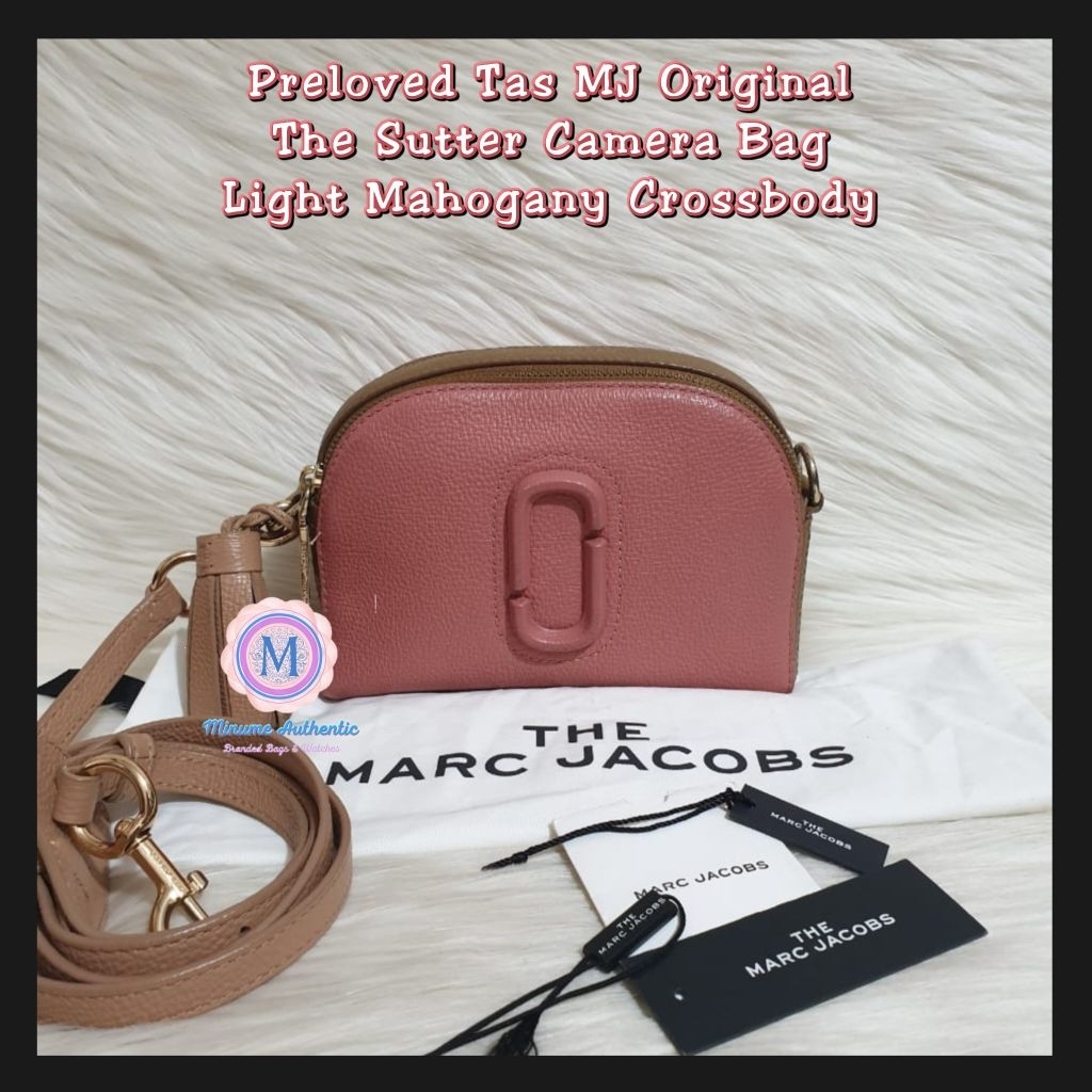 Preloved Tas MJ Original The Shutter Camera Bag Light Mahogany Crossbody