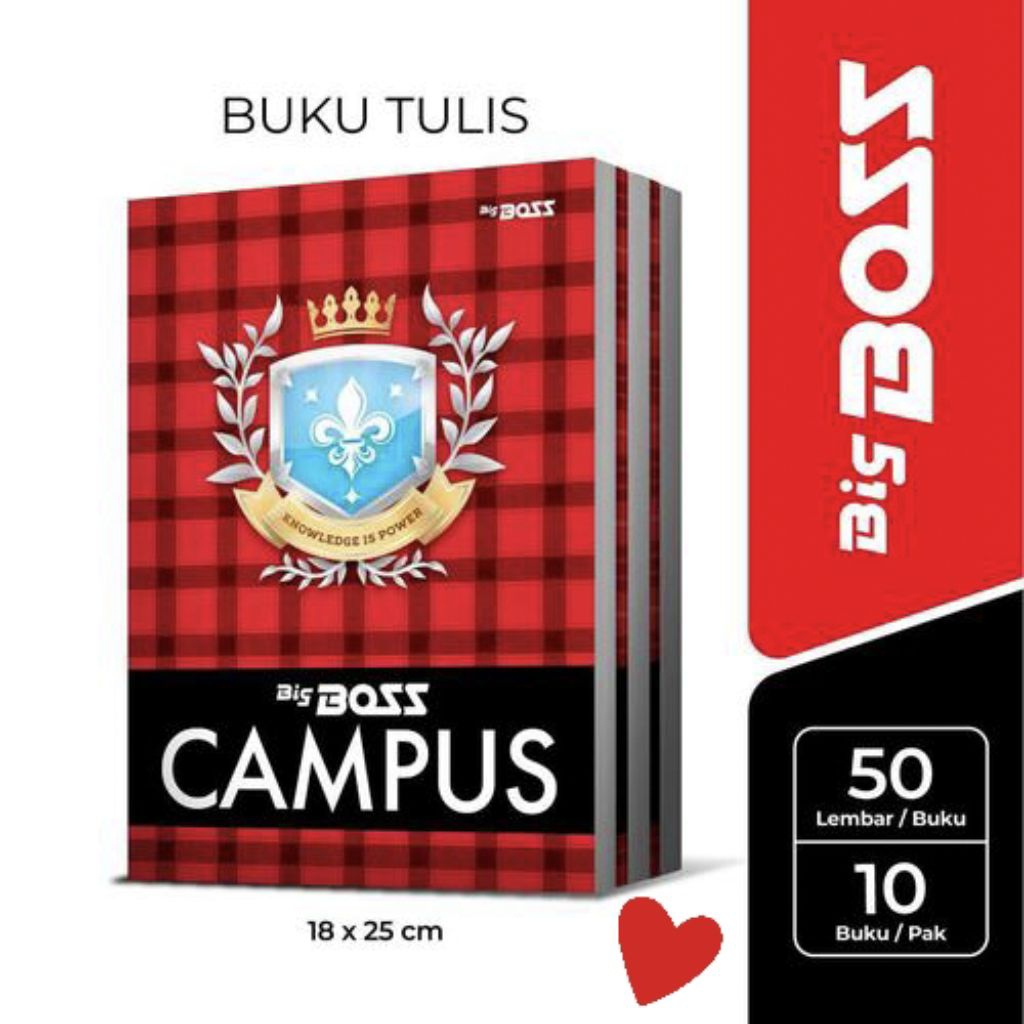 

Buku Tulis Big Boss B5 Besar Isi 50 Lembar Satu Pack 10 Buku Tulis Sekolah