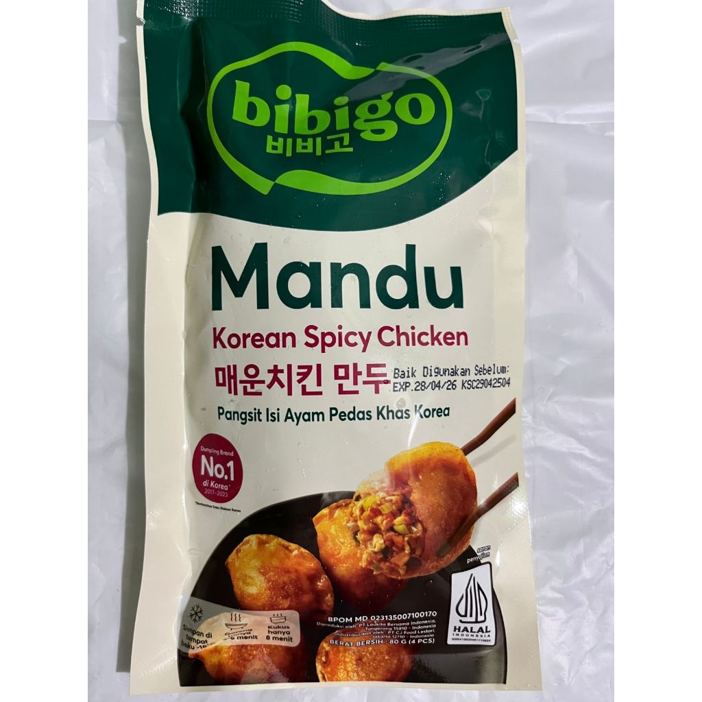 

CJ Foods Bibigo Mandu SPACY CHICKEN 80gr / Pangsit Korea
