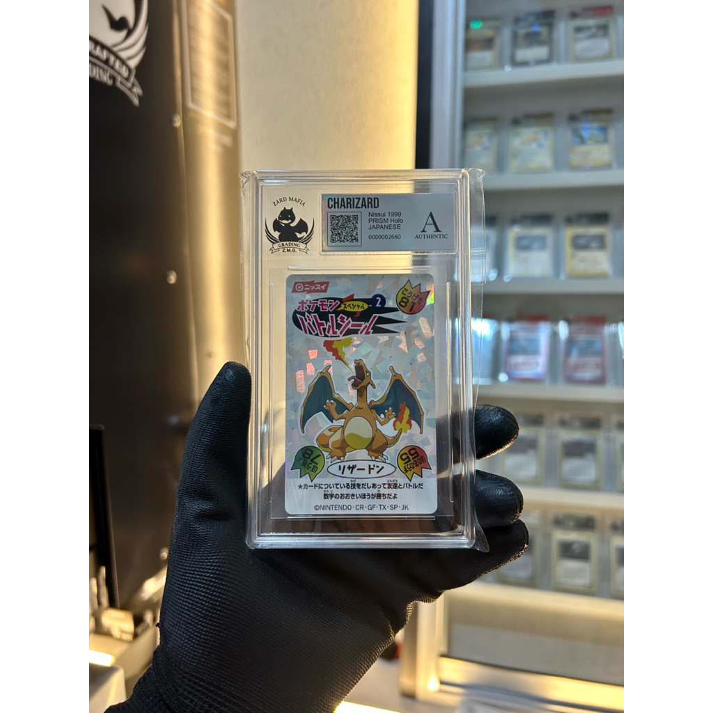 Charizard nissui ZMG authenticated Silver label 1 kartu POKEMON tcg card set japan japanese/ english
