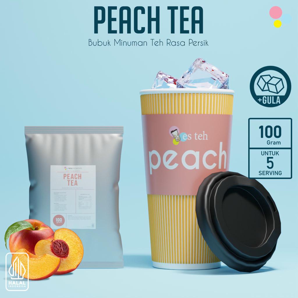 

Bubuk Minuman Teh Persik Powder Peach Tea Kemasan 100 Gram
