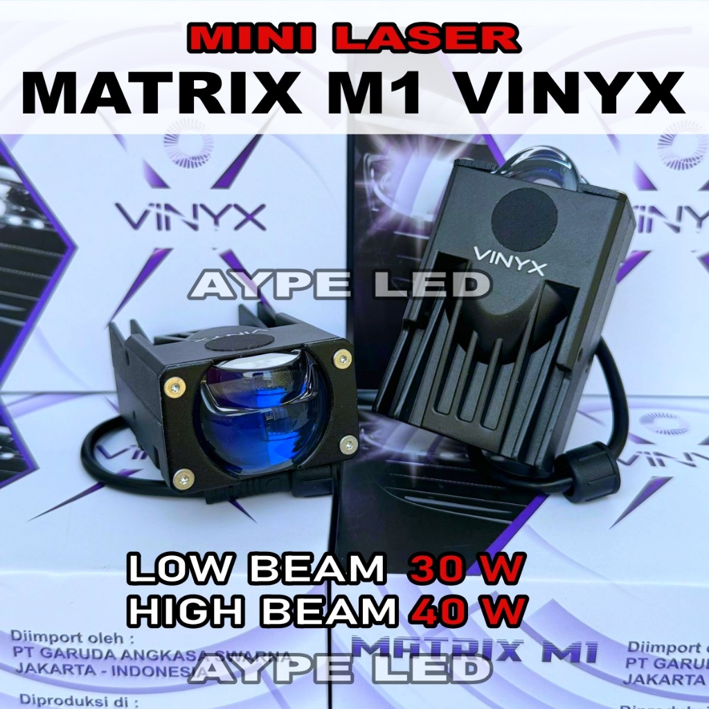 Mini Biled Laser Matrix M1 Vinyx Biled Projector Gepeng Laser Vinyx M1 40 Watt Bluelens